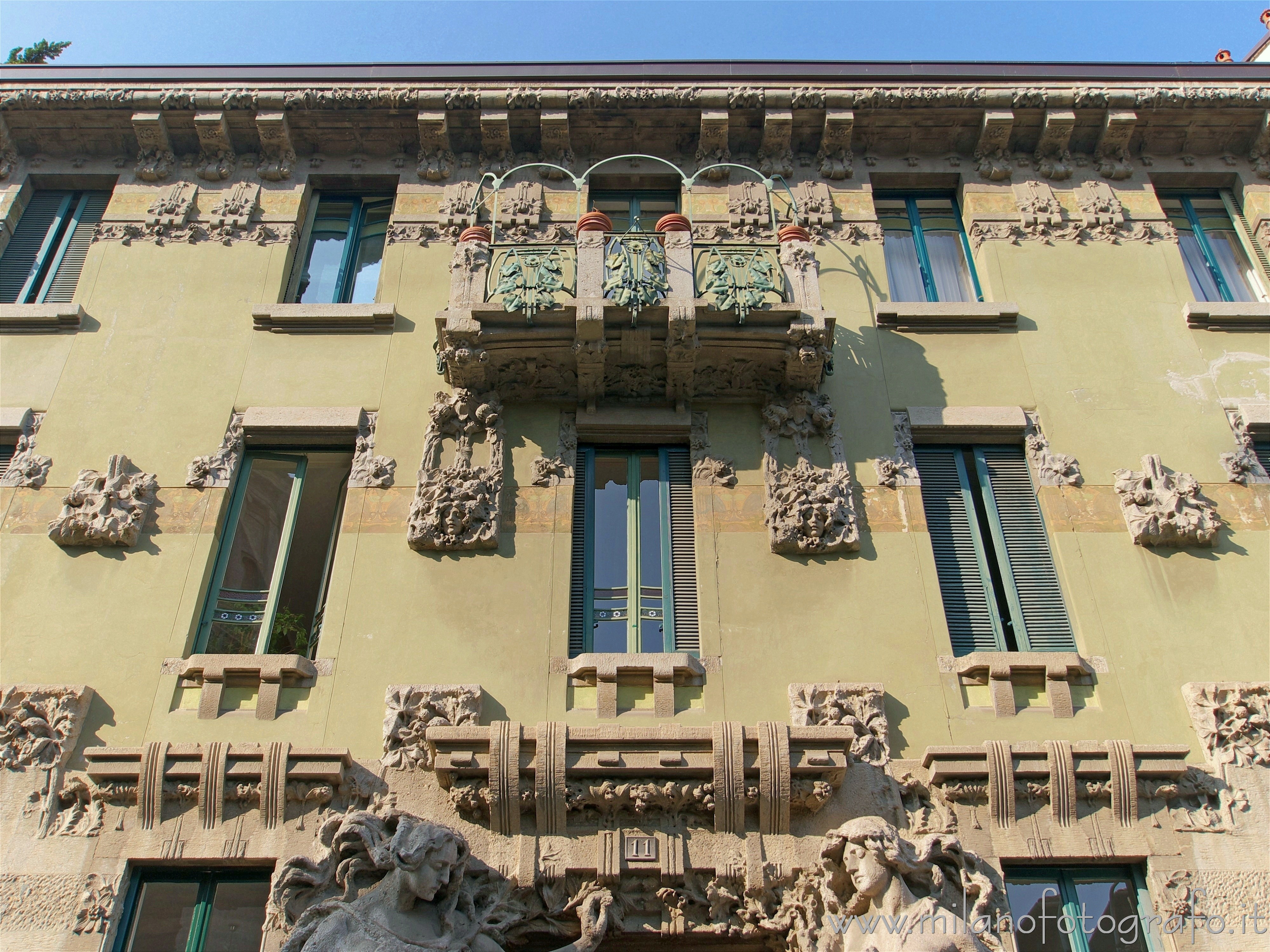 Milan (Italy) - Facade of House Campanini